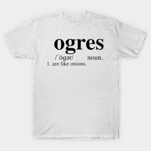 Ogres - Dictionary T-Shirt